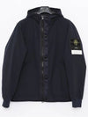 Soft Shell-R E.Dye Pure Insulation Technology Recycled Polyester Primaloft Hooded Jacket Navy - STONE ISLAND - BALAAN 4