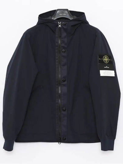 Soft Shell-R E.Dye Pure Insulation Technology Recycled Polyester Primaloft Hooded Jacket Navy - STONE ISLAND - BALAAN 2