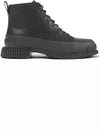 Fix Lace-Up Leather Worker Boots Black - CAMPER - BALAAN 2