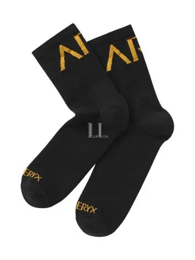 Merino Wool Lightweight 34 Crew Socks Black - ARC'TERYX - BALAAN 2