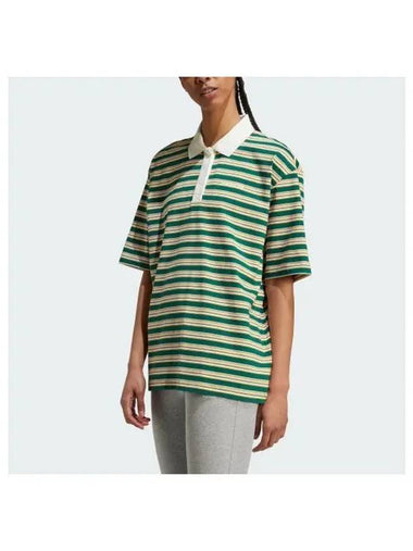 adidas 80s oversized striped polo shirt JC6162 - ADIDAS - BALAAN 1