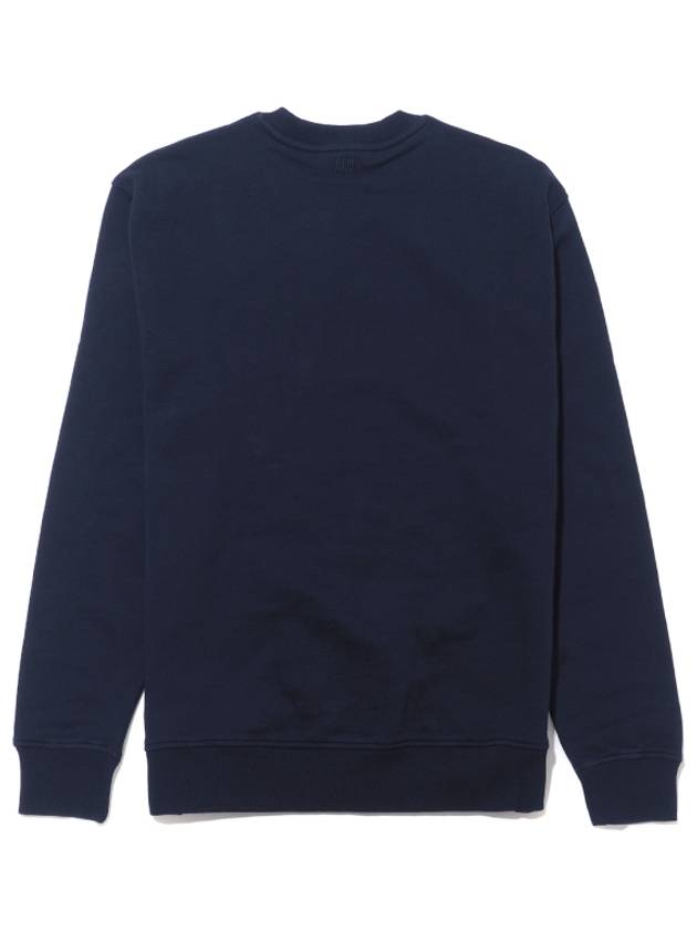 Small Heart Logo Sweatshirt Navy - AMI - BALAAN 3