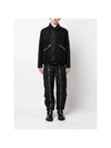 Melton Wool Blouson Jacket Black - SACAI - BALAAN 3