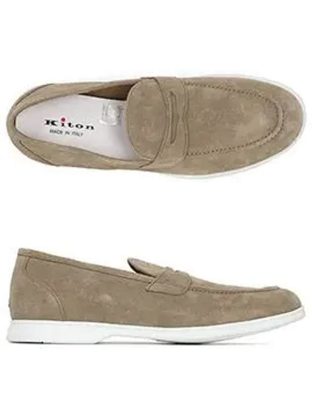 Moka Suede Loafers Beige - KITON - BALAAN 6