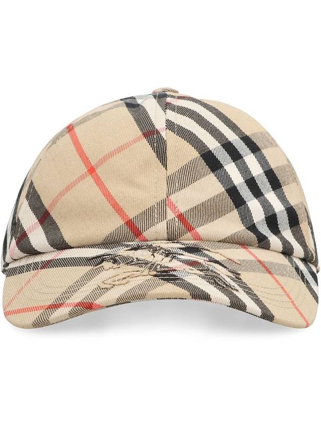 Vintage Check Base Ball Cap Beige - BURBERRY - BALAAN 4