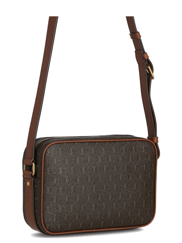 Men's Le Monogram Camera Cross Bag Brown - SAINT LAURENT - BALAAN.