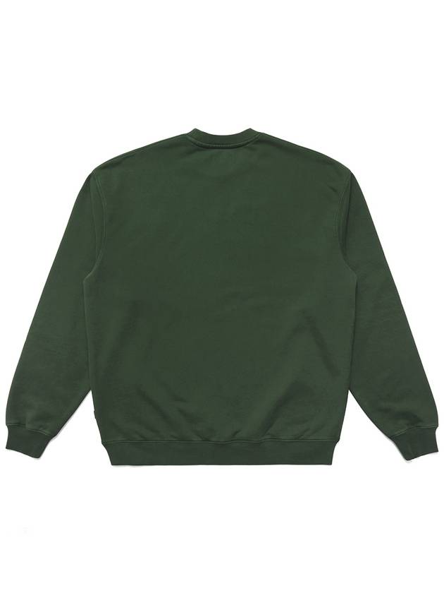 Health SeekersGolfers Crew Neck Sweatshirt GREEN M3313LFS03GRN - MALBON GOLF - BALAAN 3