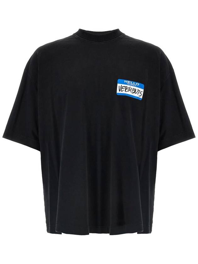 Vetements 'My Name Sticker' T-Shirt - VETEMENTS - BALAAN 1