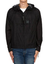 Metropolis Series Pertex Bloom Hooded Jacket Black - CP COMPANY - BALAAN 3