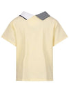 Asymmetric knit collar woven t-shirt MW4ME403 - P_LABEL - BALAAN 3