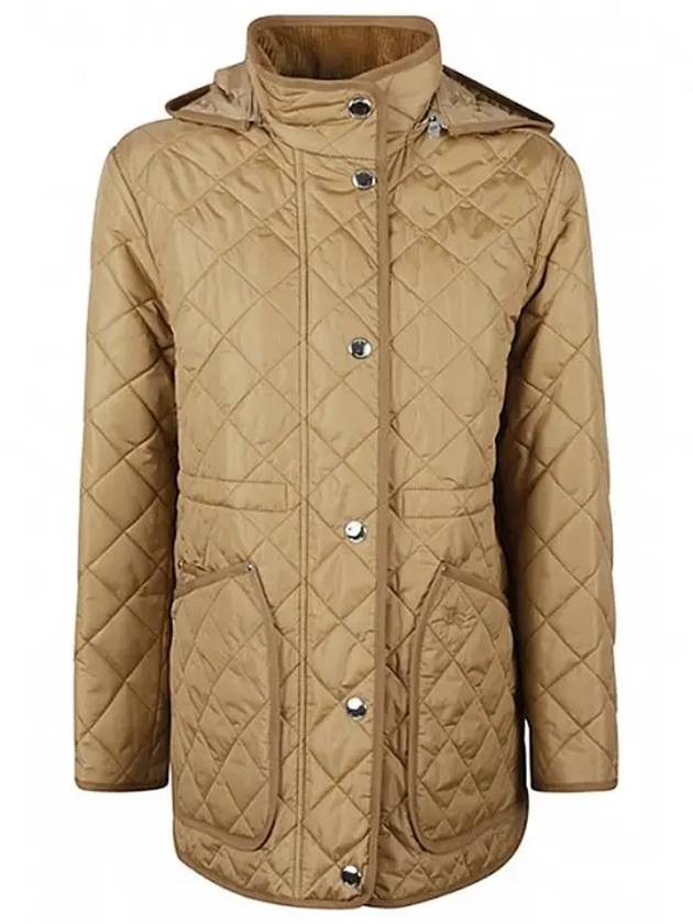 Diamond Quilted Nylon Jacket Archive Beige - BURBERRY - BALAAN 2