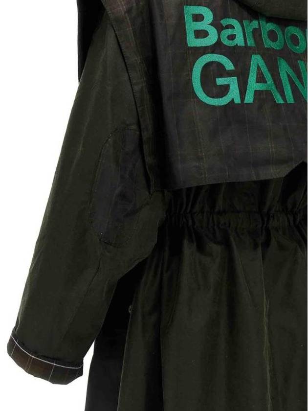 Ganni Oily Parka Green - BARBOUR - BALAAN 5