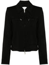 Plava Wool Zip-Up Jacket Black - MAX MARA - BALAAN 2