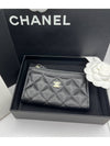 Women s zipper card wallet holder black caviar coin purse AP3179 - CHANEL - BALAAN 7