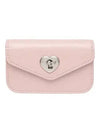 Heart Lock Compact Card Wallet Baby Pink - LE MASQUE - BALAAN 1