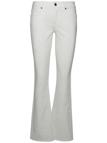 P.A.R.O.S.H. 'Chimera' White Cotton Blend Jeans - P.A.R.O.S.H. - BALAAN 1