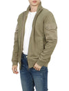 Felpa Aperta Zip-up Jacket Khaki - TEN C - BALAAN 6