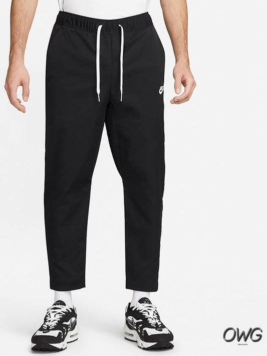 Woven Tapered Leg Track Pants Black - NIKE - BALAAN 2