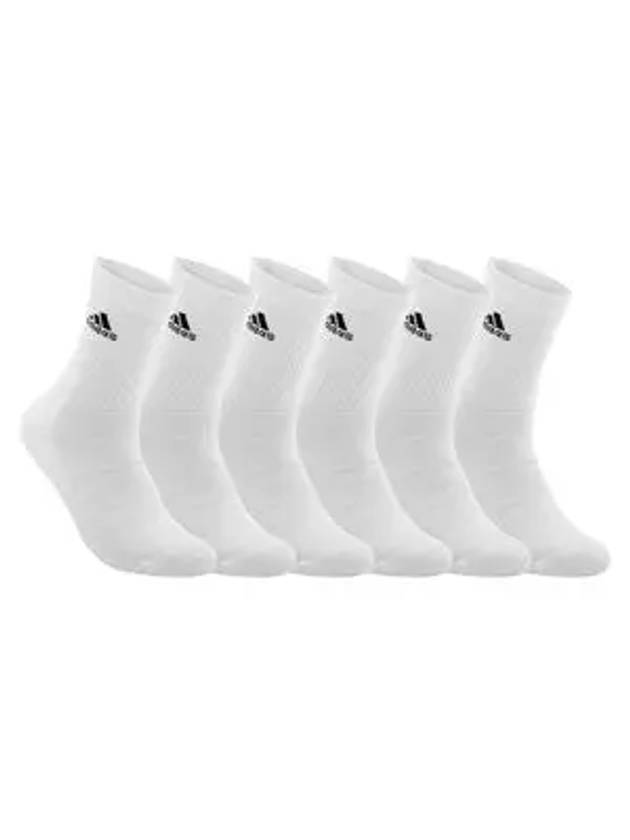 Cushioned Sportswear Crew Socks 6 Pack White - ADIDAS - BALAAN 3