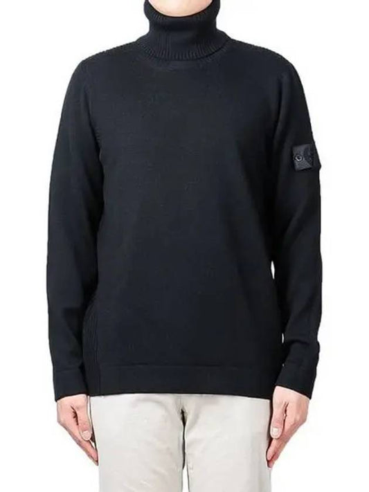 Shadow Project Wool Turtleneck Black - STONE ISLAND - BALAAN 2