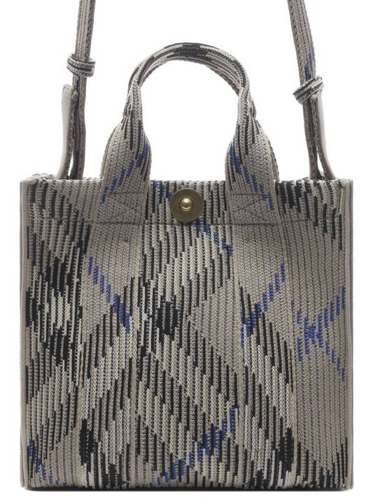 Mini check knit tote bag 8090404 - BURBERRY - BALAAN 2