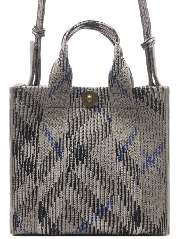 Mini check knit tote bag 8090404 - BURBERRY - BALAAN 3