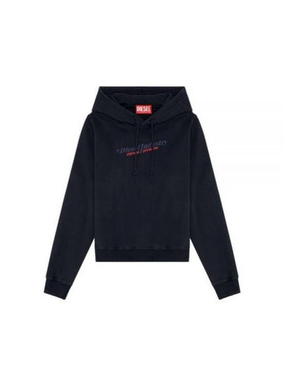 F ReGGy Hoodie Black - DIESEL - BALAAN 2