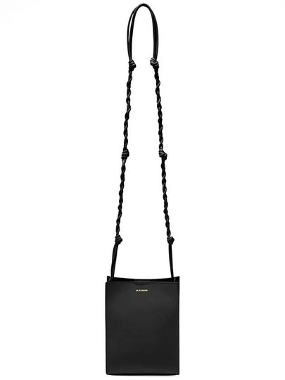 Tangle Smooth Leather Small Cross Bag Black - JIL SANDER - BALAAN 2