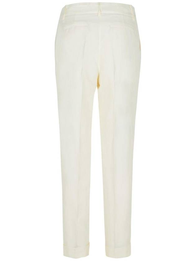 P.A.R.O.S.H. Cream Viscose Blend Pants - P.A.R.O.S.H. - BALAAN 3