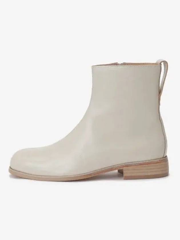 Michaelis leather ankle boots dusty white - OUR LEGACY - BALAAN 2