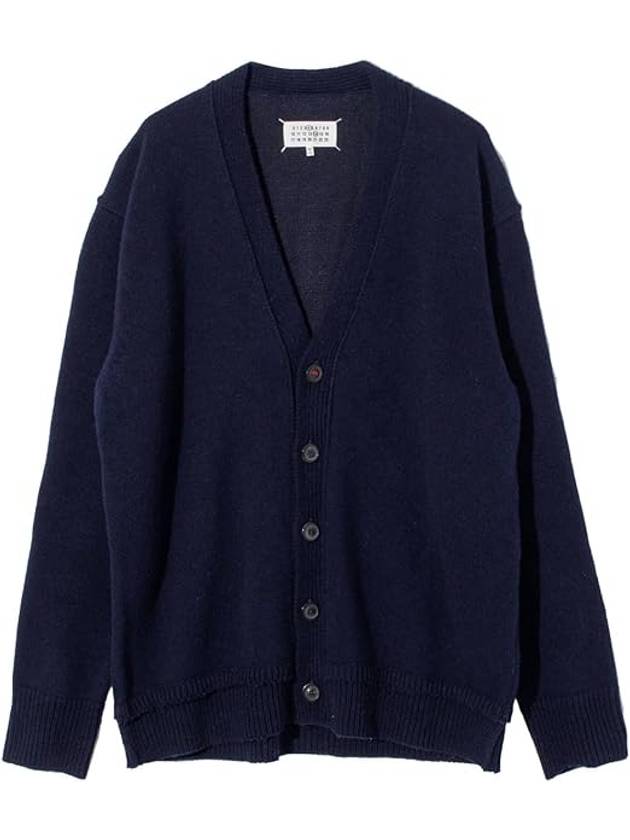 Elbow Patch Cardigan Navy - MAISON MARGIELA - BALAAN 2