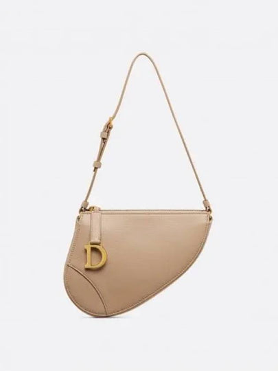 Saddle Rodeo Goatskin Pouch Bag Biscuit - DIOR - BALAAN 2