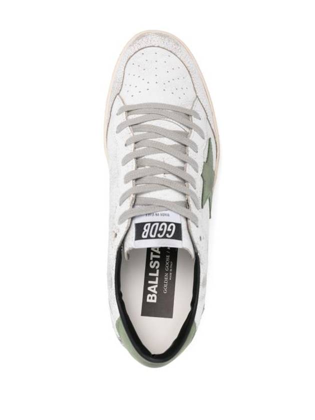 Ballstar Low-Top Sneakers Green White - GOLDEN GOOSE - BALAAN 5