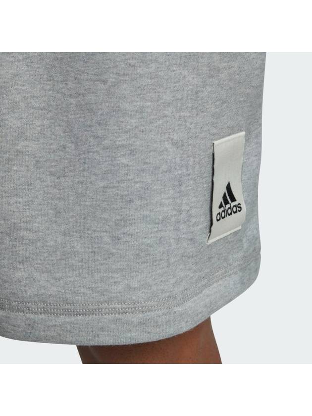 Lounge Fleece Shorts Medium Grey Heather - ADIDAS - BALAAN 4