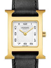 Heure H Small Model 25mm Watch Black - HERMES - BALAAN 3