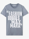 Gerard Cotton Jersey Short Sleeve T-Shirt Grey Blue - MAX MARA - BALAAN 3