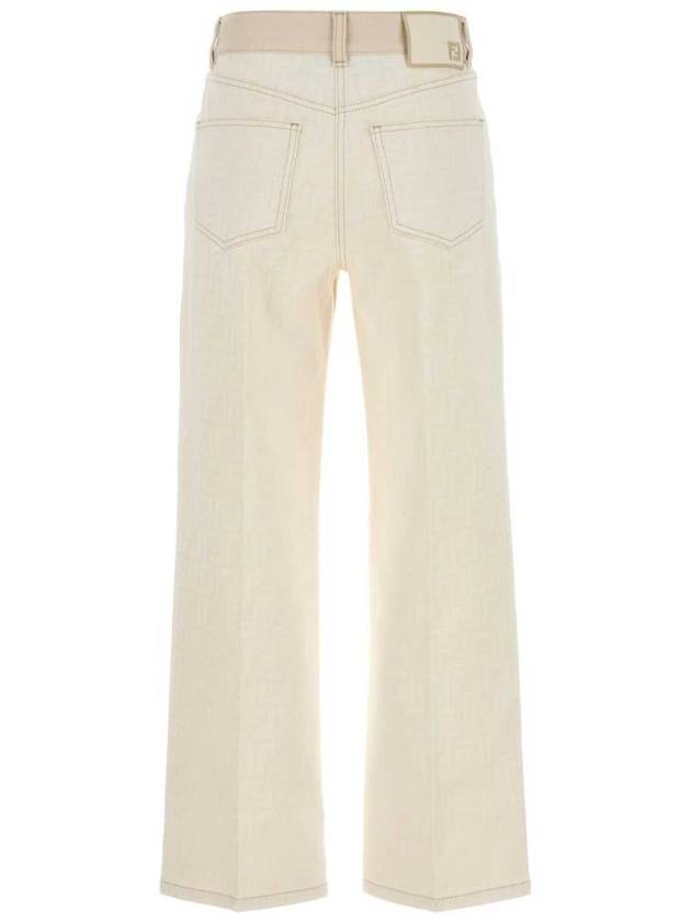 FF Long Jeans White - FENDI - BALAAN 3