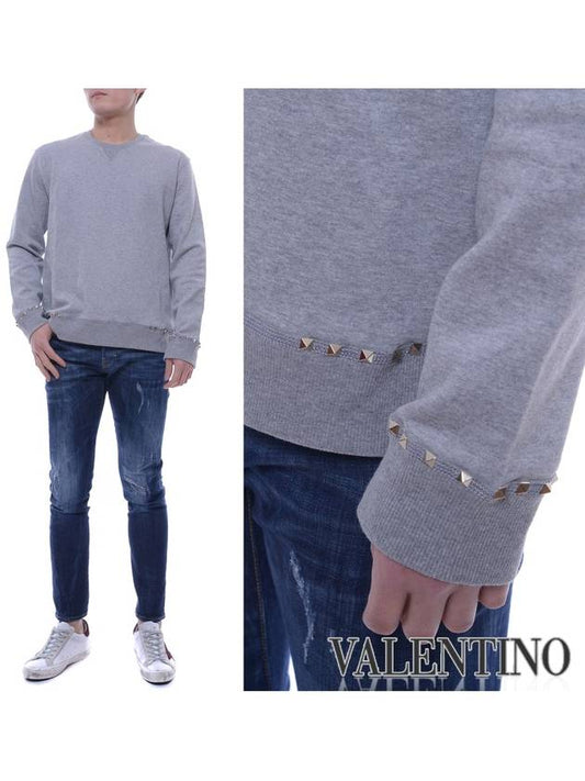 17S S Men's Rockstud Sweatshirt - VALENTINO - BALAAN 1