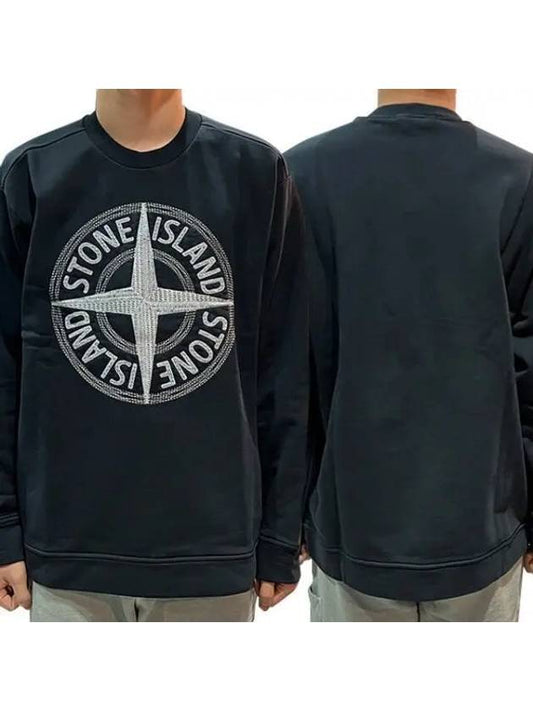 Logo embroidery garment dyed man 30837602 1095383 - STONE ISLAND - BALAAN 1