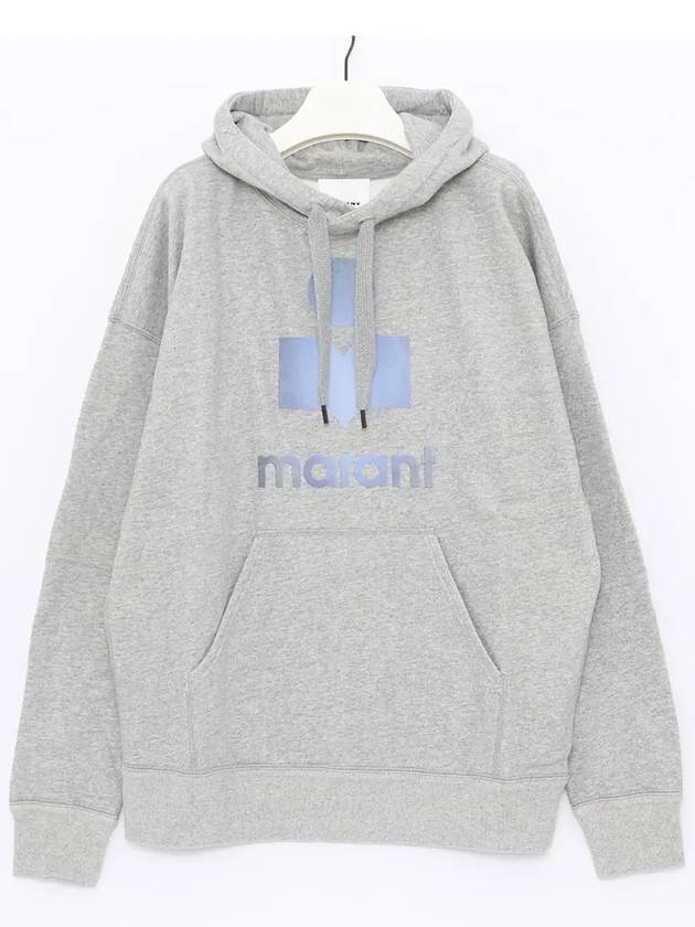 Miley Logo Print Hoodie Grey - ISABEL MARANT - BALAAN 3