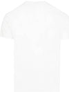 Men's Flower Skull Short Sleeve T-Shirt White - ALEXANDER MCQUEEN - BALAAN 4