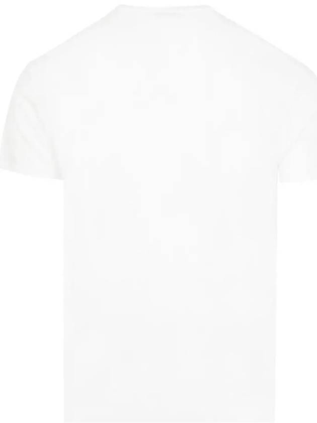 Men's Flower Skull Short Sleeve T-Shirt White - ALEXANDER MCQUEEN - BALAAN 4