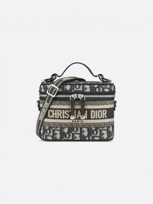 Oblique Travel Vanity Small Cross Bag Blue - DIOR - BALAAN 2