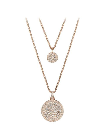 Meteora Layered Necklace Rose Gold - SWAROVSKI - BALAAN 1