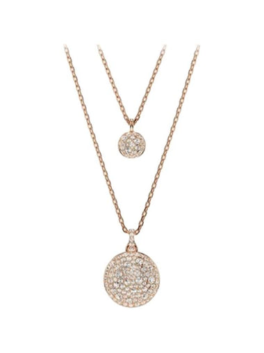 Meteora Layered Necklace Rose Gold - SWAROVSKI - BALAAN 1