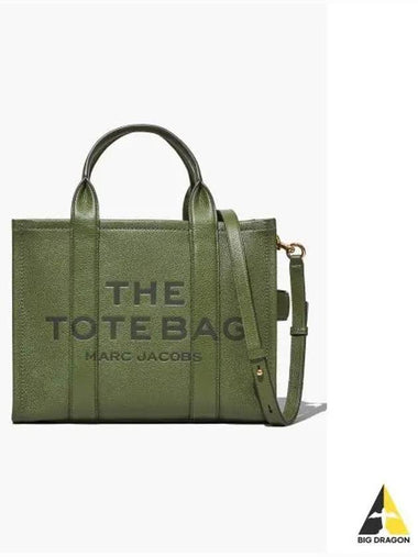 Leather The Tote Medium Bronze Green MBBAS23003GRX - MARC JACOBS - BALAAN 1