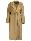 Women's Cles Virgin Wool Single Coat Camel - MAX MARA - BALAAN 2