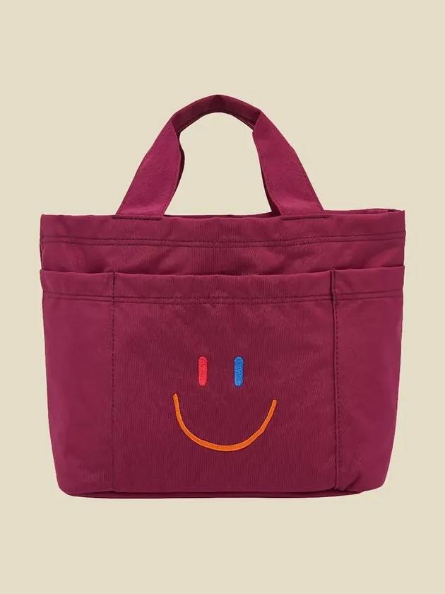 LaLa Cart Tote Bag Wine - LALA SMILE - BALAAN 4