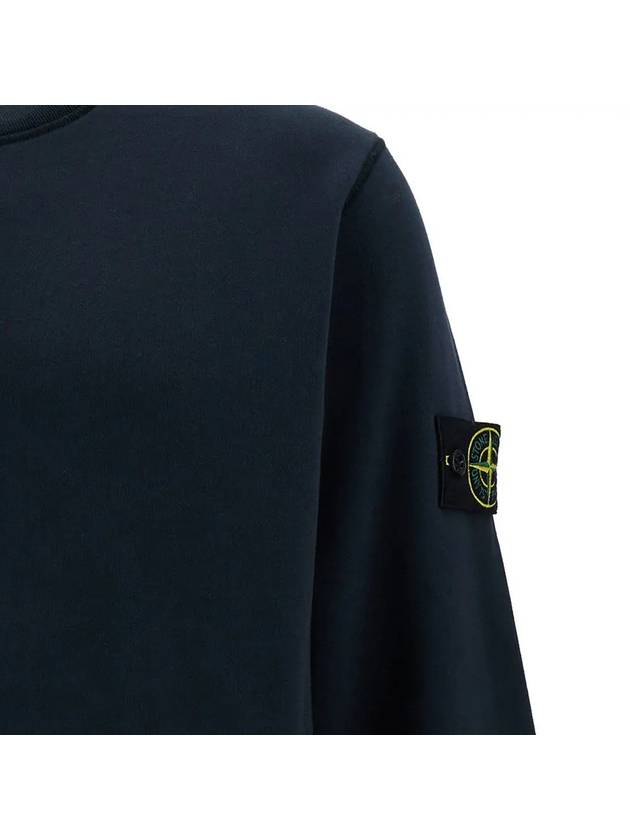 6100044 Organic Cotton Fleece Sweatshirt Navy - STONE ISLAND - BALAAN 5