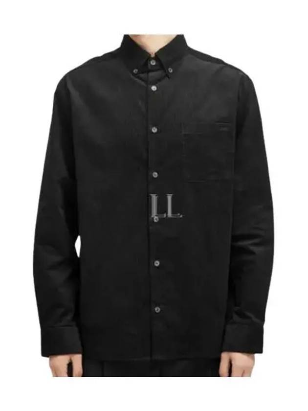 Mateo Logo Long Sleeve Shirt Black - A.P.C. - BALAAN 2